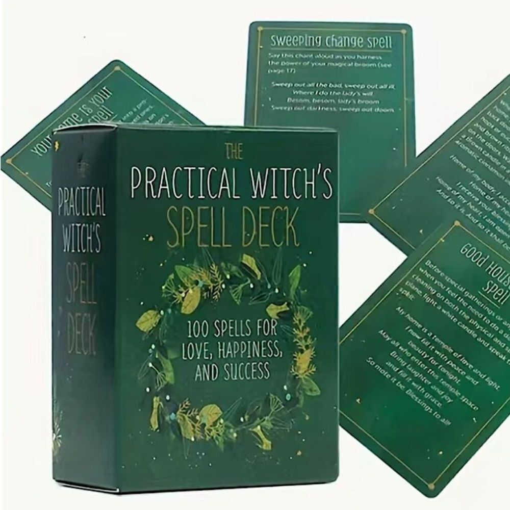 NWT The Practical Witch’s Spell Deck - 100 spells for love, happiness, success